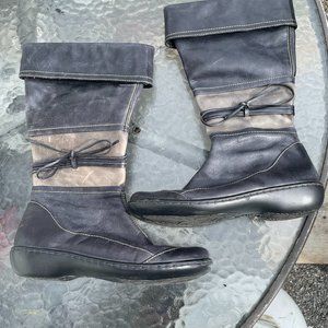 Clarks Leather Zip up Dress Boots